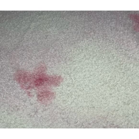 Carters Pink Bunny Baby Blanket Plush Fleece Rabbit Flowers Butterfly *READ* - Picture 6 of 8